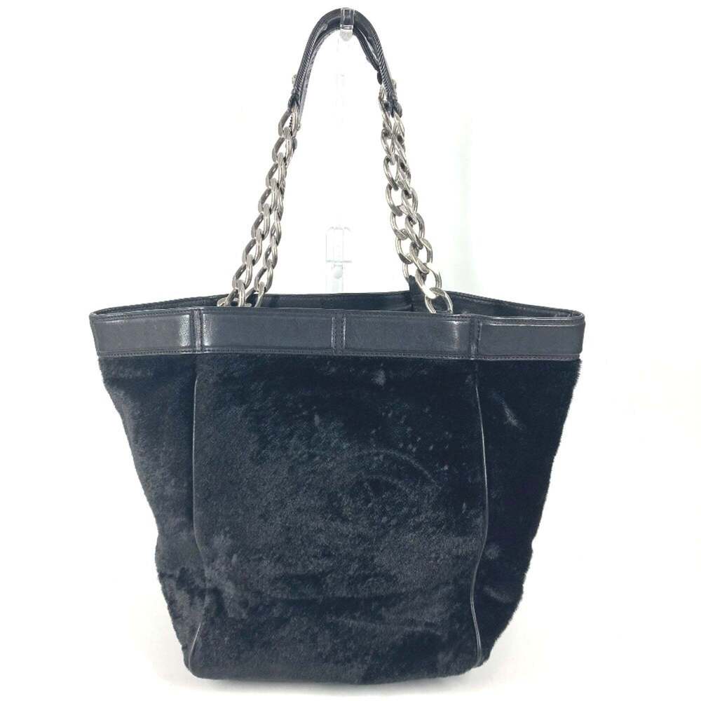 CHANEL Black Leather Logo Shoulder Bag - Picture 1 of 16